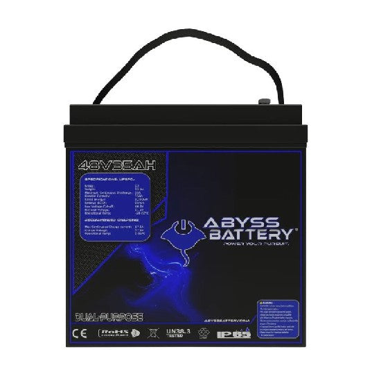 ABYSS 48V 35AH GC2 Lithium Golf Cart Battery | AB-48V35-BT *DROP-SHIP ITEM