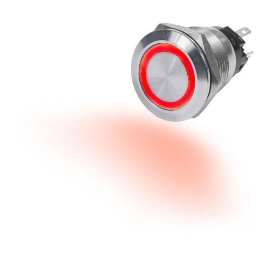 BLUE SEA Switch Button SS 10A OFF-(ON) Red | 4163-BSS