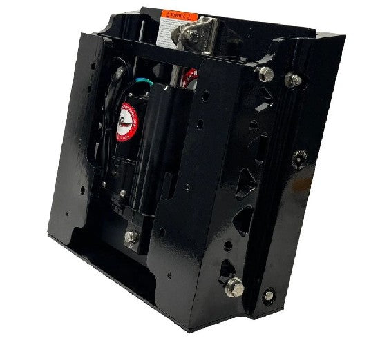 BOB'S MACHINE 4 inch Setback Action Series Jack Plate, Powder Coated Black | 100-104101P-PCGB-NOSPN-NG