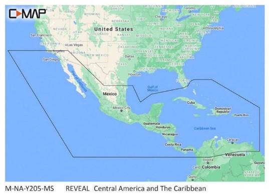 C-MAP Reveal - Central America and Caribbean | M-NA-Y205-MS