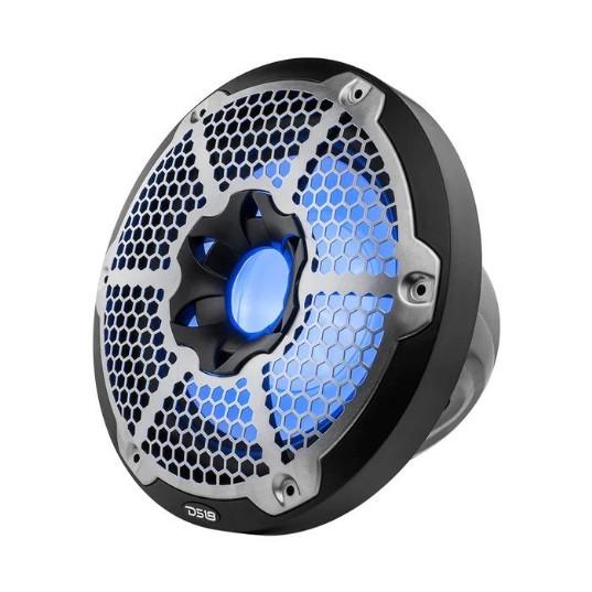 DS18 10" Marine Subwoofer With LED RGB Lights 300 Watts Rms SVC 4-Ohm -Black| NXL-10SUB/WH