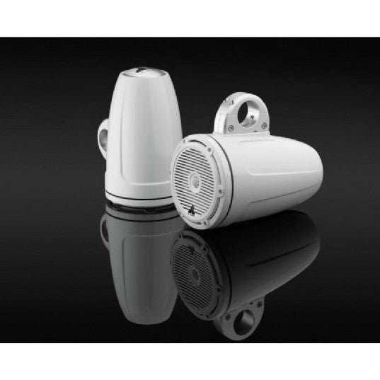 JL AUDIO M3-770ETXV3-GW-C-GW: 7.7" Tower Speakers, Gloss White Encl., Gloss White Classic Grille, PAIR | 93535 | 010-03266-00