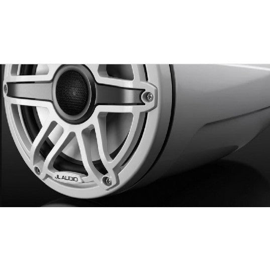 JL AUDIO M6-770ETXV3-GW-S-GWGW: 7.7" Tower Speakers, Gloss White Sport Grille, PAIR | 93654 | 010-03277-00