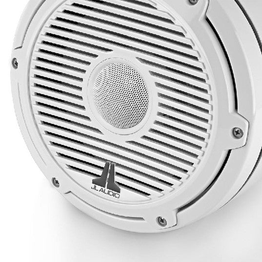 JL AUDIO M6-880ETXV3-GW-C-3GWGW: 8.8" Tower Speakers, White Classic Grille, WHITE TWEETER, PAIR | 93691 | 010-03857-00