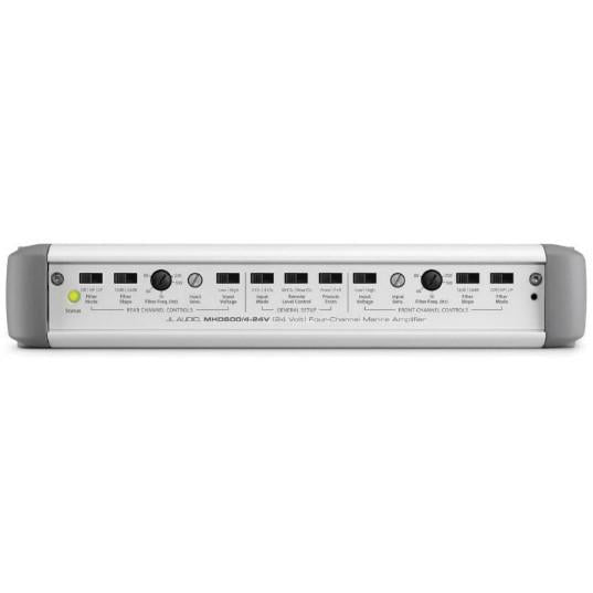 JL AUDIO MHD600/4-24V: 4-Channel Class D Full-Range Marine Amplifier for 24V Systems, 600W | 98227 | 010-03104-00