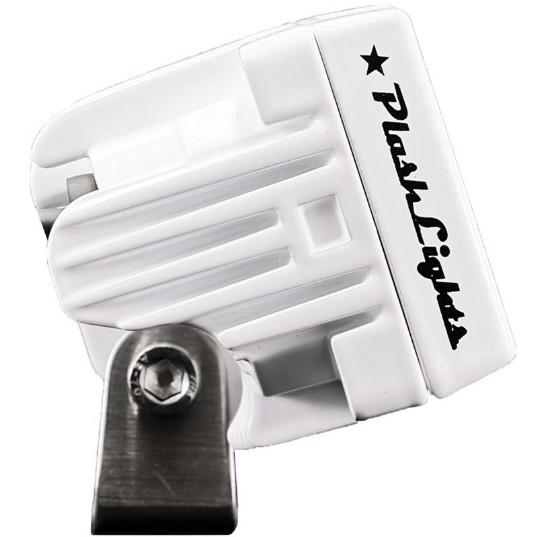 PLASHLIGHTS 40W Low Profile LED Spreader Light - 120 Scene Flood - White Housing | 40-LP-SC-WHT