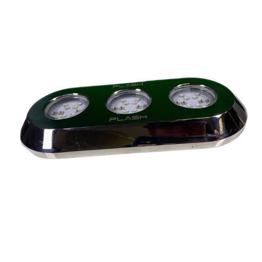 PLASHLIGHTS Grande 180W Underwater Transom Light - Blue - Pair | PL-UWL-180BLU-K *SALE