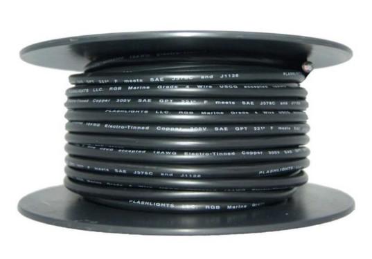 PLASHLIGHTS 18awg RGB+W 5 Conductor Wire - 150ft Spool | PW-18/5-RGBW