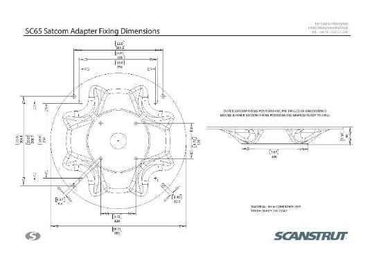 SCANSTRUT Satcom Antenna Mount | SC65 *ON SALE