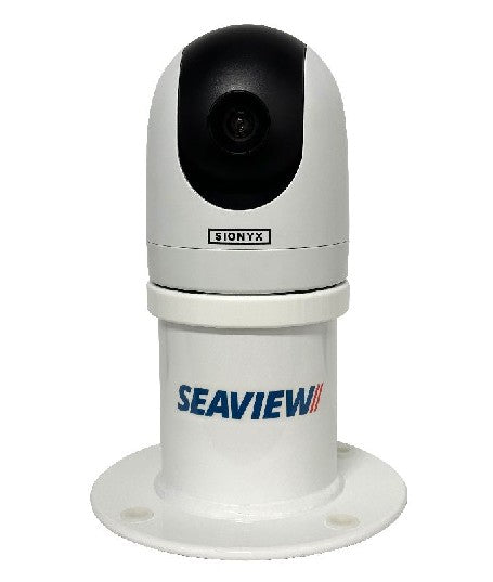 SEAVIEW White 5" Sionyx Nightwave Mount / Vertical / 8 in. round base plate | PM5SXN8