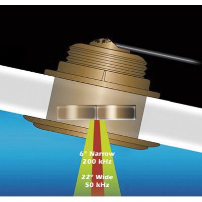 AIRMAR B164 50/200kHz, 1kW, 12-Degree Tilted Element, Garmin 8-Pin, DT | B164-12-8G