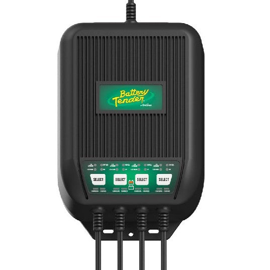 BATTERY TENDER 12 AMP, 12V Selectable - 4 Bank Marine Charger | 022-1004-DL-WH