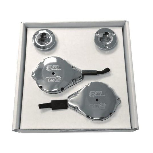 BGL BGLRK2 Kit includes 2 of each of the following: BGL retractable cartridge, receiver, carabiner, mounting hardware and epoxy