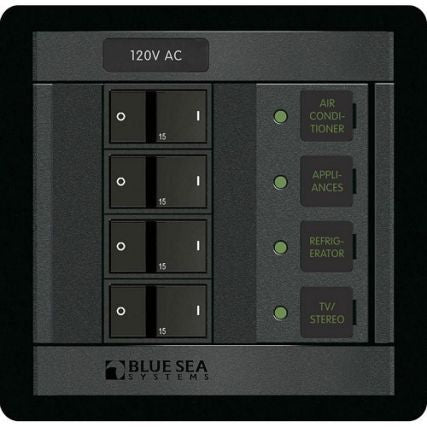 BLUE SEA 360 Panel - 120V AC with 4 Positions | 1210-BSS