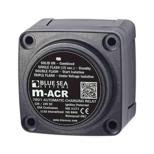 BLUE SEA Solenoid M Series 65A 12/24V ACR | 7601-BSS