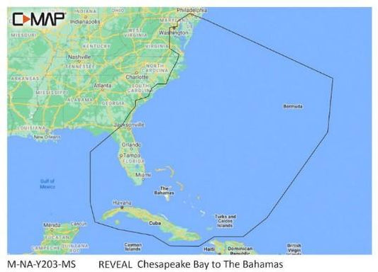 C-MAP Reveal - Chesapeake Bay To The Bahamas | M-NA-Y203-MS
