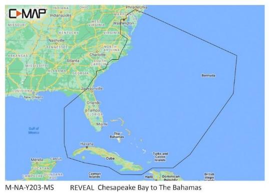 C-MAP Reveal - Chesapeake Bay To The Bahamas | M-NA-Y203-MS