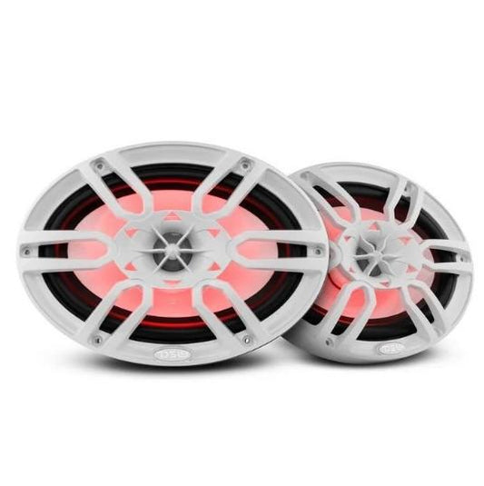 DS18 6x9" 2-Way 125 Watts RMS 4O White | NXL-69/WH