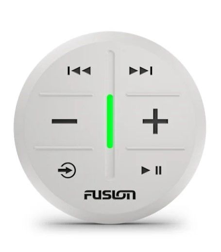 FUSION MS-ARX70W, ARX Wireless Stereo Remote, Mount w/Bounding Tape, White | 010-02167-21
