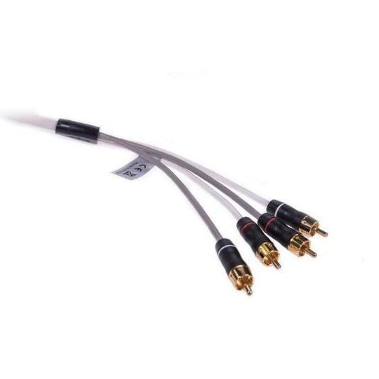 FUSION MS-FRCA12, 4-Channel Twisted Shielded RCA Audio Interconnect Cable, 12 ft | 010-12619-00