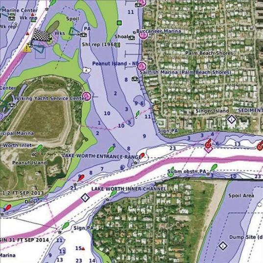 GARMIN BLUECHART VUS030R Southeast Caribbean BlueChart g3 Vision microSD/SD Card