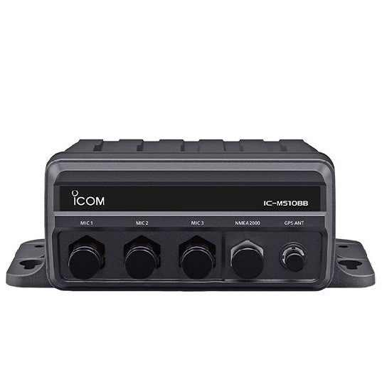 ICOM M510BB Black Box Marine VHF Fixed Mount w/AIS, BLACK HM-195GB, & Three CommandMic Ports | M510BB 21 USA