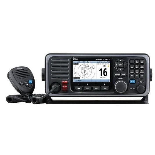 ICOM M605 41 VHF Fixed Mount with AIS, Color Display, and Rear Mic Connector | M605 41 USA