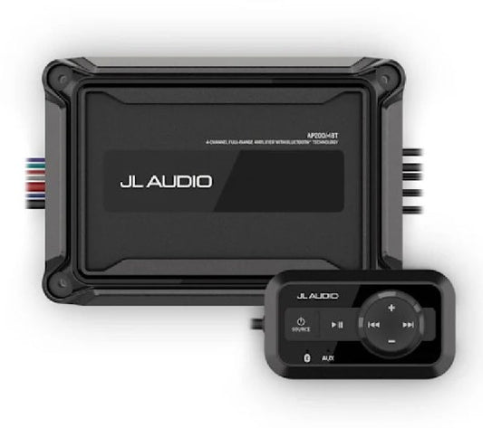 JL AUDIO AP200/4BT: 200 Watt, 4-Channel Compact Marine Amplifier with Bluetooth and Remote | 010-03431-00