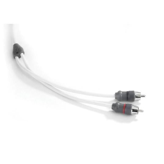 JL AUDIO XMD-WHTAIC2-1.5: RCA 2-channel, Marine Audio Interconnect Cable w/ Molded Connectors - 1.5 ft | 90484 | 010-13554-00