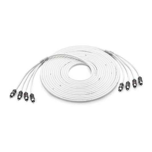JL AUDIO XMD-WHTAIC4-25: RCA 4-Channel, 25 ft (7.62 m) Marine Audio Interconnect | 90442 | 010-13475-00