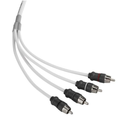 JL AUDIO XMD-WHTAIC4-25: RCA 4-Channel, 25 ft (7.62 m) Marine Audio Interconnect | 90442 | 010-13475-00