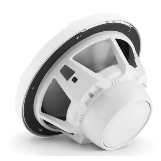 JL AUDIO M3-10IB-S-GW-I-4: 10" Marine Subwoofer, Infinite Baffle, Gloss White Sport Grille, RGB LED | 93531 | 010-03265-00