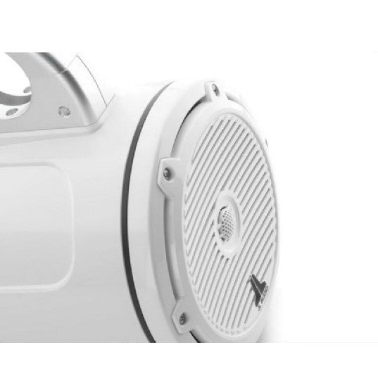 JL AUDIO M3-770ETXV3-GW-C-GW: 7.7" Tower Speakers, Gloss White Encl., Gloss White Classic Grille, PAIR | 93535 | 010-03266-00