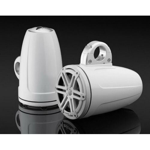 JL AUDIO M3-770ETXV3-GW-S-GW: 7.7" Tower Speakers, Gloss White Encl., Gloss White Sport Grille, PAIR | 93538 | 010-03269-00