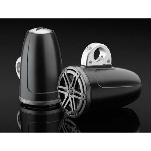 JL AUDIO M3-770ETXV3-SB-S-GM: 7.7" Tower Speakers, Satin Black Enclosure, Gunmetal Sport Grille, PAIR | 93536 | 010-03267-00