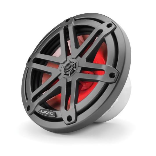 JL AUDIO M3-770X-S-GM-I: 7.7" Marine Speakers, Sport Grille, Gunmetal, RGB LED Lights, PAIR | 93521 | 010-03067-00