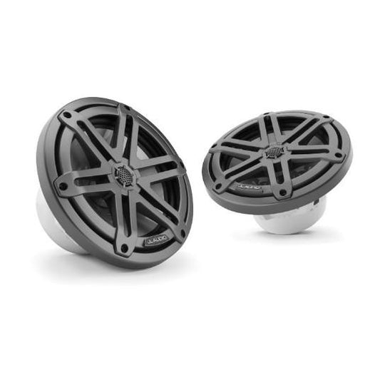 JL AUDIO M3-770X-S-GM: 7.7" Marine Speakers, Sport Grille, Gunmetal, PAIR | 93520 | 010-03066-00