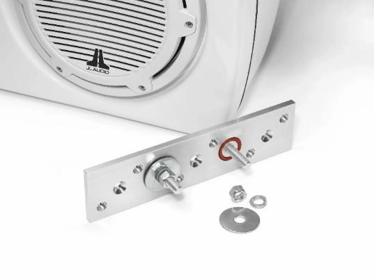 JL AUDIO M6-103EWS-Gw-C-GwGw-L, M6 3-Way, Full-Range Enclosed Speaker Sys., Gloss White, Black Tweeter, Left-Side | 90132 *SALE