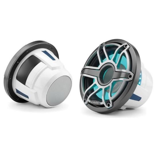 JL AUDIO M6-10IB-S-GMTI-I-4: 10" Marine Subwoofer (250W, 4 ohm), Infinite Baffle, Sport Grille, RGB LED | 93638 | 010-03087-00