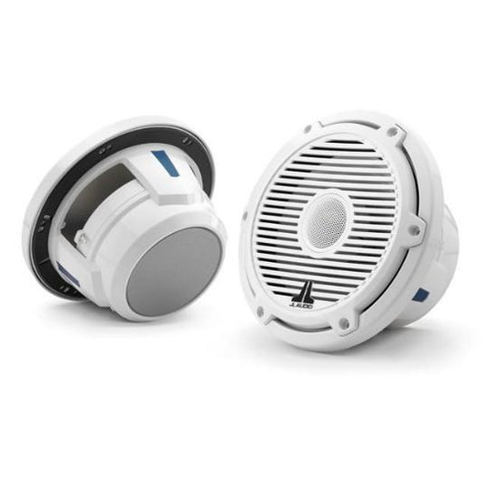 JL AUDIO M6-770X-C-3GW: 7.7" Marine Speakers, 1" WHITE Tweeter, Gloss White Classic Grille | 93688 | 010-03498-00