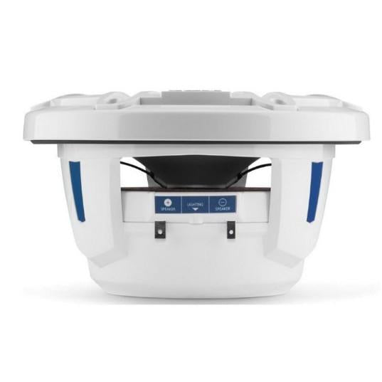 JL AUDIO M6-770X-S-GWGW: 7.7" Marine Speakers, Sport Grille, Gloss White Trim Ring, Gloss White Grille | 93601 | 010-03073-00