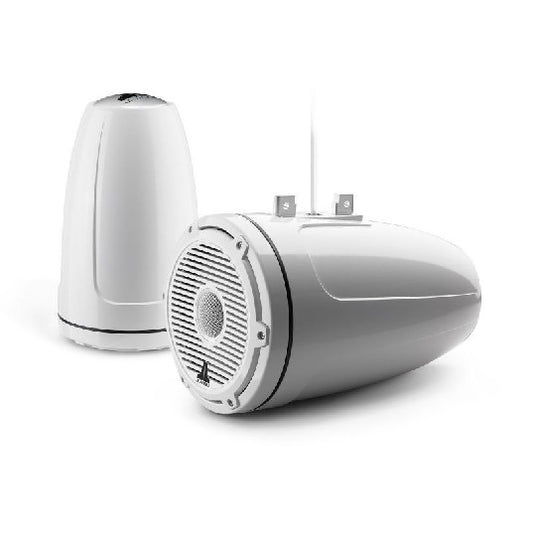 JL AUDIO M6-880ETXV3-GW-C-3GWGW: 8.8" Tower Speakers, White Classic Grille, WHITE TWEETER, PAIR | 93691 | 010-03857-00