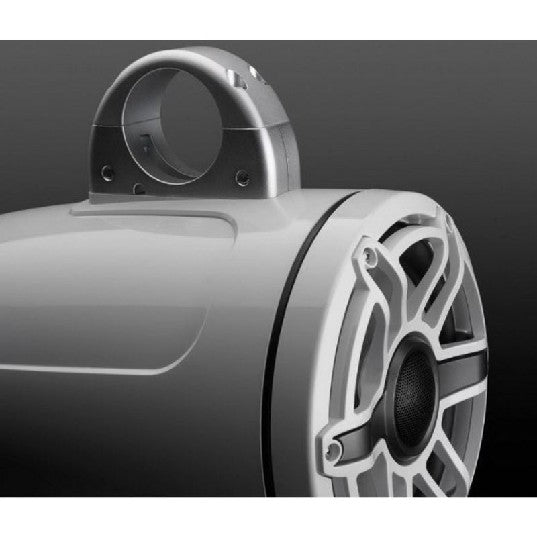 JL AUDIO M6-880ETXV3-GW-S-GWGW: 8.8" Tower Speakers Gloss White Sport Grille, PAIR | 93664 | 010-03282-00