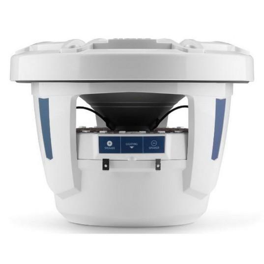 JL AUDIO M6-880X-S-GWGW-I: 8.8" Marine Speakers ,Gloss White Sport Grille & Trim, RGB LED | 93731 | 010-03095-00