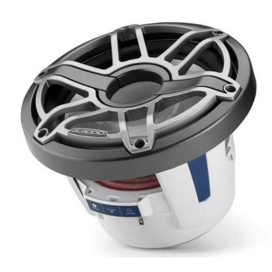 JL AUDIO M6-8IB-S-GMTI-4: 8" Marine Subwoofer (200W, 4 ohm), Infinite Baf., Gunmetal Titan. Sport Grille | 93619 | 010-03275-00