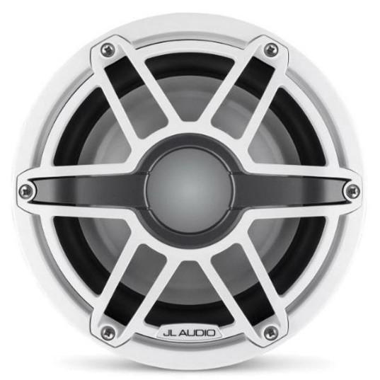 JL AUDIO M6-8IB-S-GWGW-4: 8" Marine Subwoofer (200W, 4 ohm), Infinite Baffle, Gloss White Sport Grille | 93617 | 010-03274-00