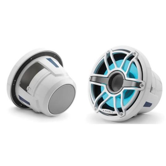 JL AUDIO M6-8IB-S-GWGW-I-4: 8" Marine Subwoofer (200W, 4 ohm), Infinite Baffle, Sport Grille, RGB LED | 93618 | 010-03081-00