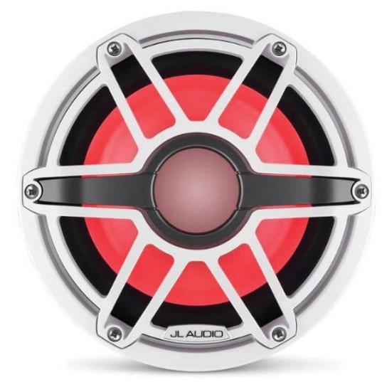 JL AUDIO M6-8IB-S-GWGW-I-4: 8" Marine Subwoofer (200W, 4 ohm), Infinite Baffle, Sport Grille, RGB LED | 93618 | 010-03081-00