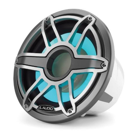 JL AUDIO M7-12IB-S-GMTI-I-4: 12" Marine Subwoofer, 600W, 4ohm, Gunmetal Titan. Sport Grille, RGB LED, EA. | 93674 | 010-03289-00