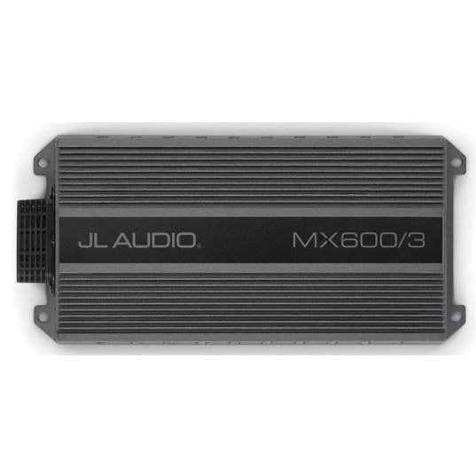 JL AUDIO MX600/3: 3-Channel Class D  Amp,75W x 2 + 250W x 1 @ 4 ohm / 100W x 2 + 400W x 1 @ 2 ohm, 14.4V | 98409 | 010-03326-00